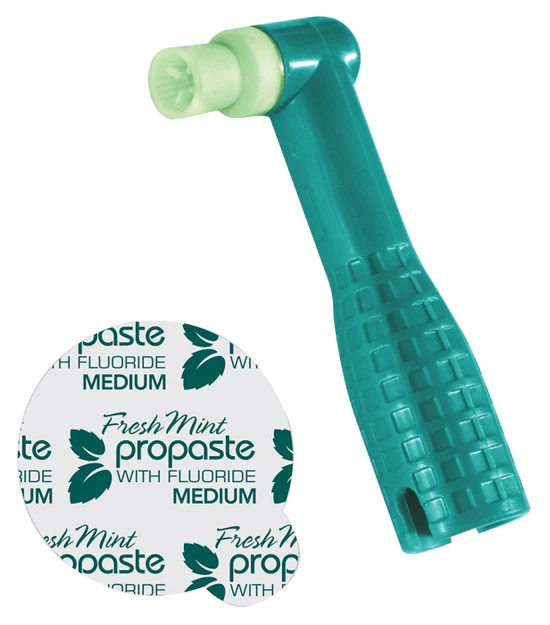 ProAngle Plus + Prophy Paste Combo Pack - Reg. Torque cup, medium mint paste, box of 500