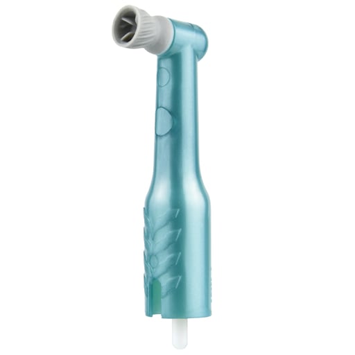 Mini Ergo Sterile Disposable Contra Prophy Angle - Contra angle, gray soft cup, turquois, 500/pack