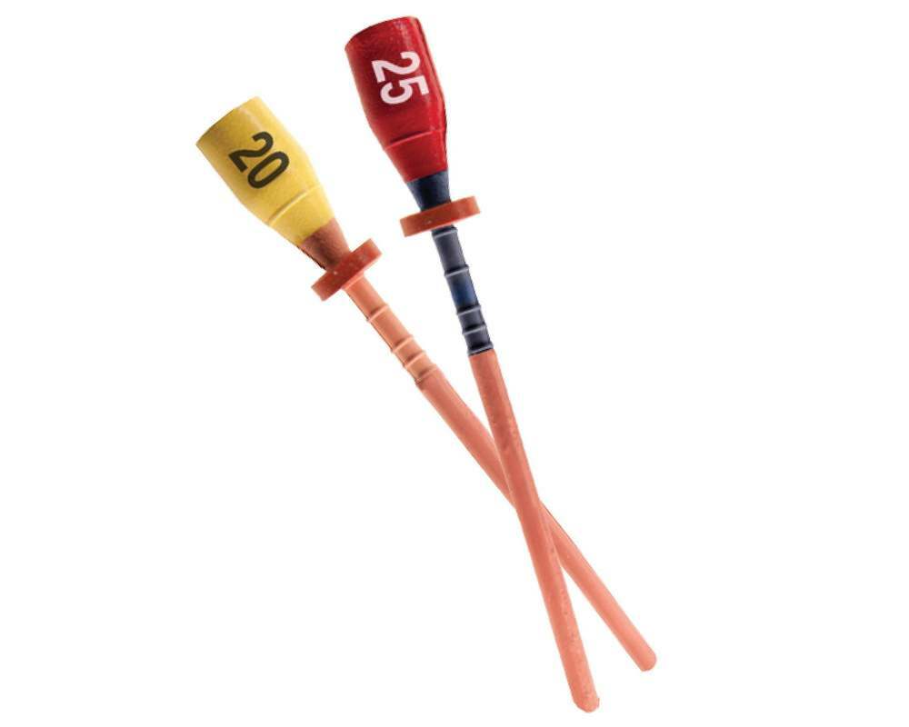 Pac-Taper PC Obturator, Plastic Carrier, 5 x #A1 PC Obturators + 1 X #20 verifier