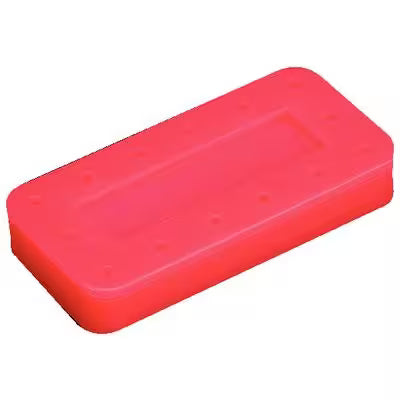 Rectangular Bur Block, (Capacity: 14, Diameter: 3" X 1½" X ½" ), Neon-Pink, Each