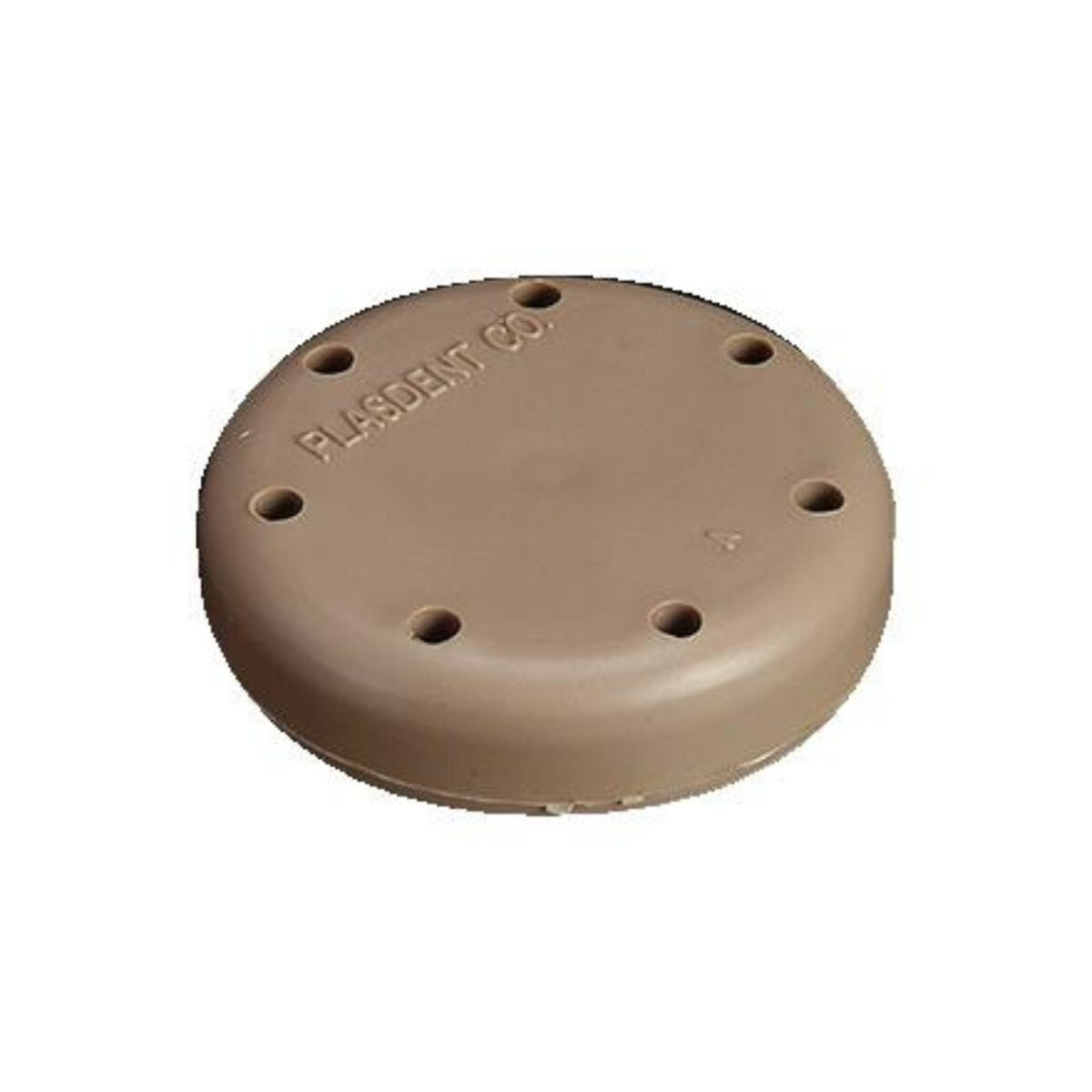 Silicone Small Round Bur Block, (Capacity: 7, Diameter: 1"), Beige, Each