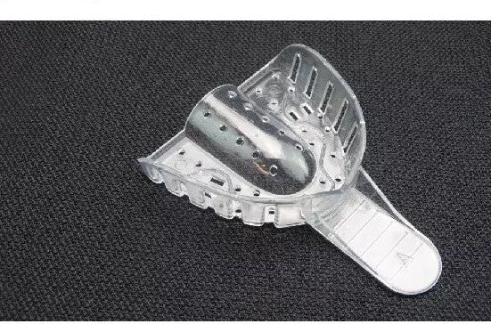 Excellent-Crystal Disposable Impression Trays, #2 Large-Lower, Clear, (12Pcs/Bag)