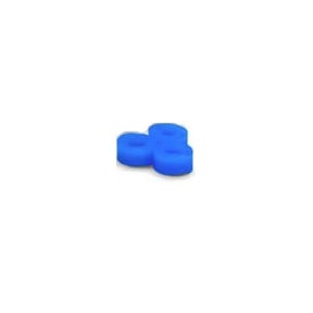 Code Rings - Silicone, Medical Grade, Standard Size: 1/8 ID, 1/8 wide, Blue, Box of 50