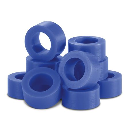Code Rings - Silicone, Medical Grade, Large Size: 7/32 ID, 5/32 wide, Blue, Pkg. of 60
