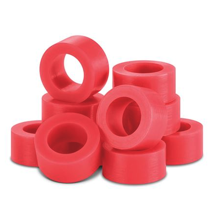 Code Rings - Silicone, Medical Grade, Large Size: 7/32 ID, 5/32 wide, Red, Pkg. of 60