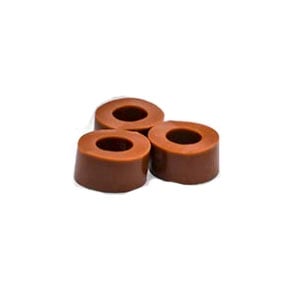 Code Rings - Silicone, Medical Grade, Standard Size: 1/8 ID, 1/8 wide, Brown, Box of 50