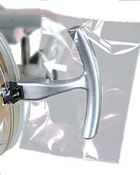 T-Handle Light Sleeves, Clear w/ White arrow, 4" x  5_", 500/bx