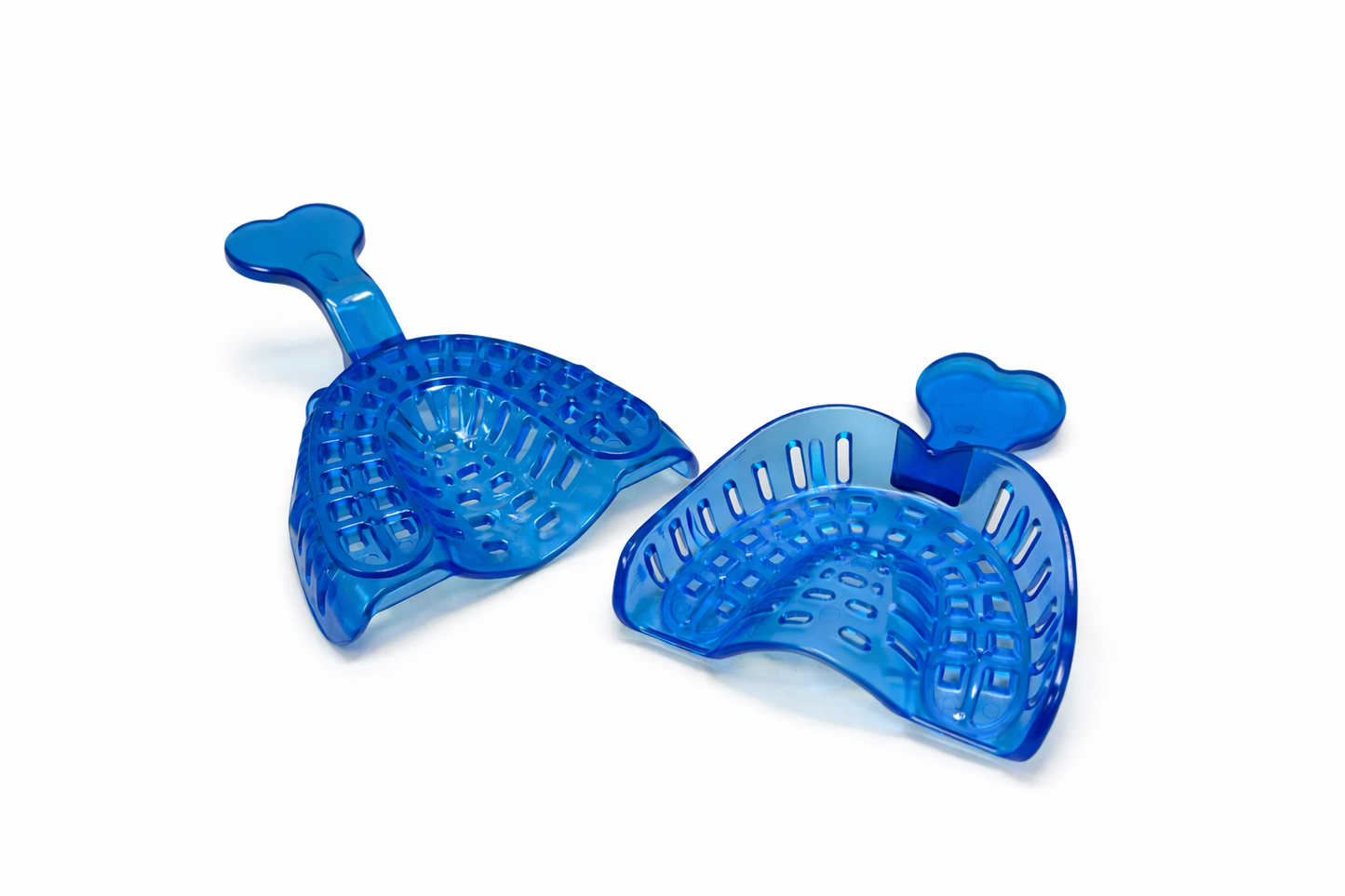 Disposable Impression Trays, #1 Large-Upper, Baby Blue, (12Pcs/Bag)