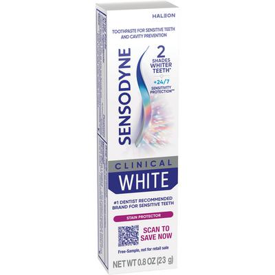 Sensodyne® Clinical White Toothpaste, 0.8 oz. Tube