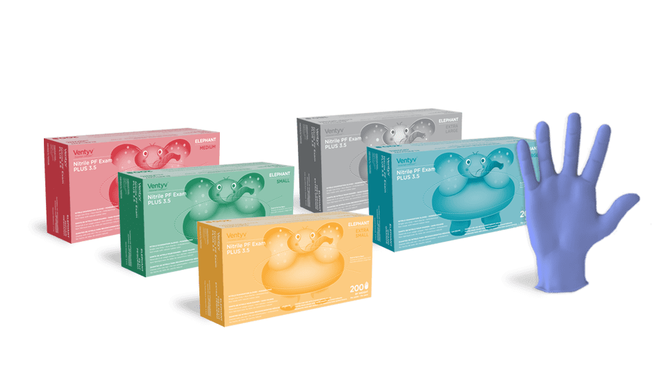 Elephant Nitrile Exam Gloves, 200/Box