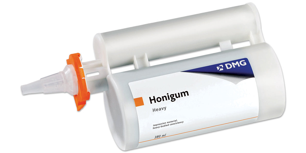 Honigum VPS Impression Material, Heavy Body Regular Set, 380ml Cartridge & 10 MixStar Mixing Tips