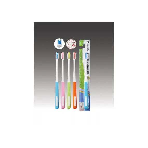 Orthodontics V-Shaped Toothbrush Assorted 12/BX