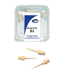 Gold Plated Post - #3 (1.35mm), Medium (9.3mm)-12/pk
