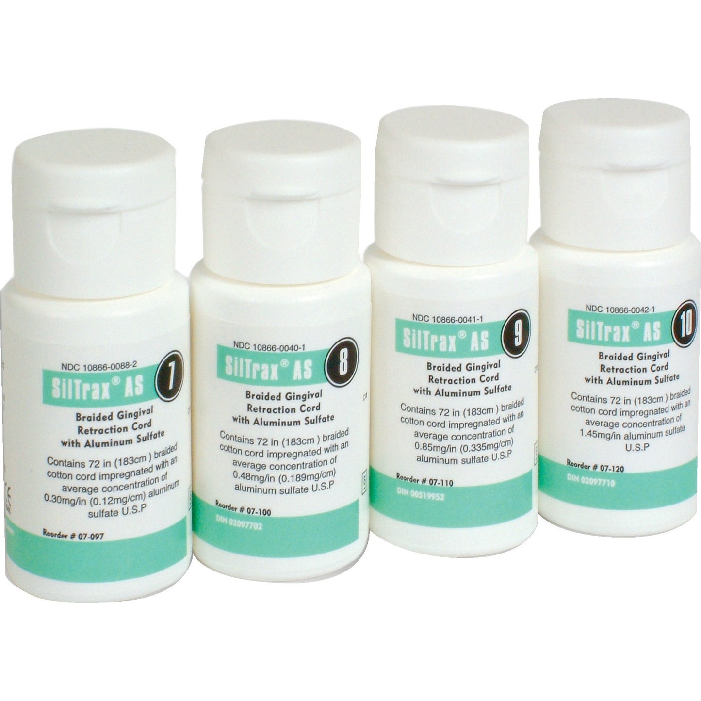 SilTrax AS Braided Medicated Retraction Cord w/ Aluminum Sulfate, 9/1, 72" per Bottle