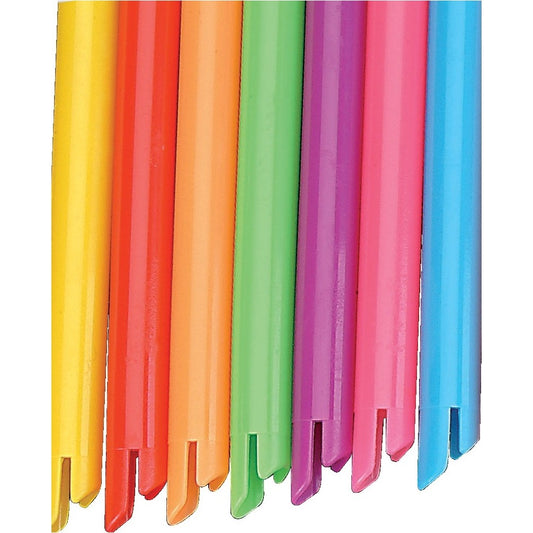 SpectrumOral Evacuator Vented Tip, Assorted 7 Neon Colors, Bendable, 100Pcs/Bag