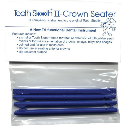 Tooth Slooth II Multi-Purpose Dental Instrument, Blue, 4/Pkg