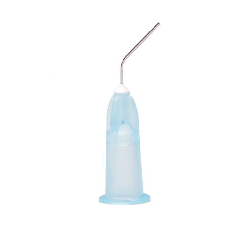 Applicator Tips - Light Blue, 25 ga X 1/2, Prebent tips - pkg. 20