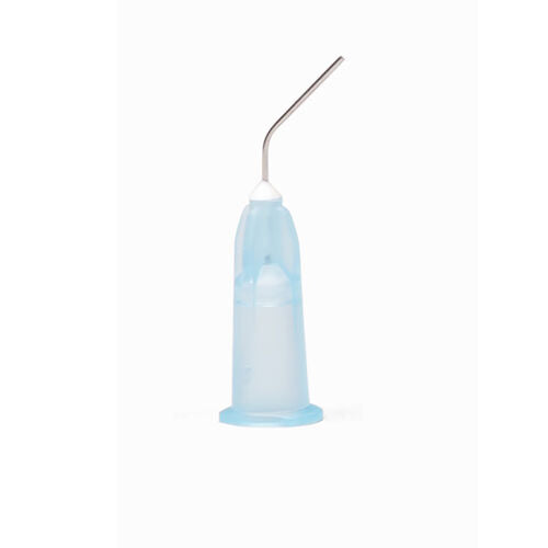 Applicator Tips - Light blue, 25 ga X 1/2, Prebent tips - pkg. 100