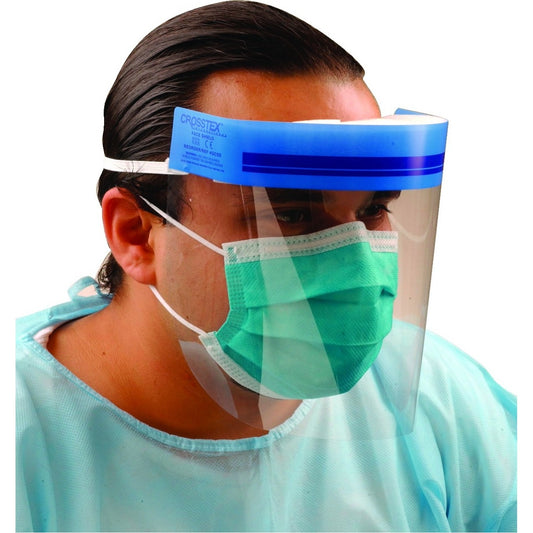 Face Shields w/ Elastic Headband- 3/4 Length 24/bx