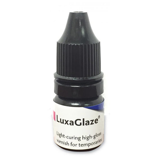LuxaGlaze Kit (1-5ml Dropper Bottle, Mixing Palette, 25 Soft Disposable Applicator Brushes)