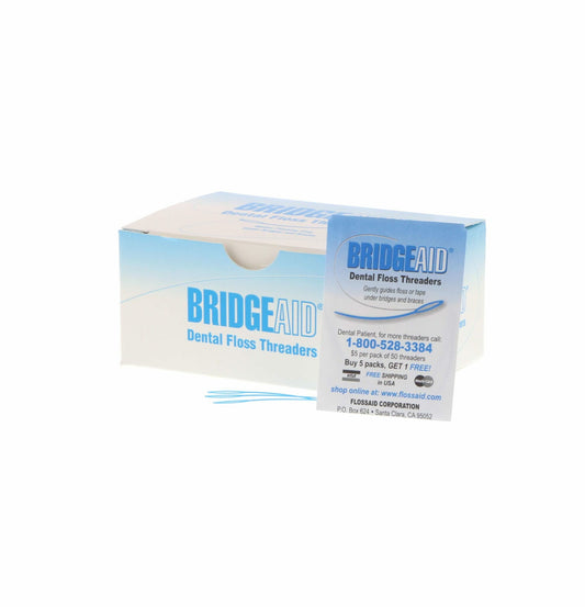 BridgeAid Dental Floss Threaders, 1000/Pkg