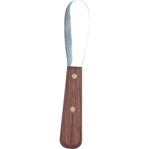 #11R Stainless Steel Spatula with 3.50" Flexible Blade and Wooden Handle - Supply Doc Inc.