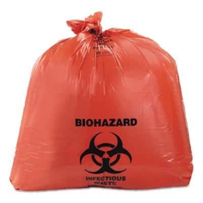 10 Ag Bio Hazard Waste Bag, Red (250Pcs/Box)