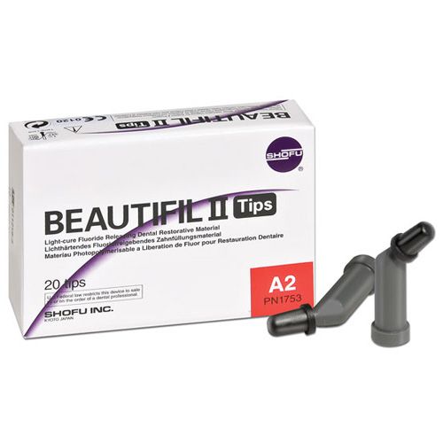 Shofu Beautifil II Tips fluoride restorative imagemposite