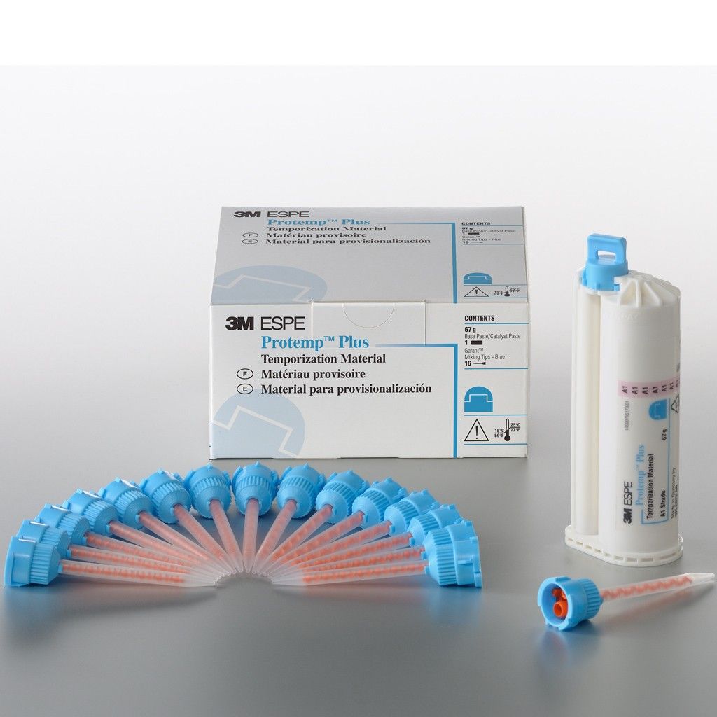 3M Protemp Plus Refill Bleach, 1 x 67g Cartridge Bleach, 16 Blue Mixing Tips, IFU