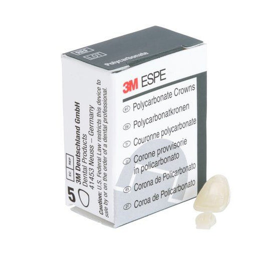 3M Polycarbonate Crowns, 25-UL Lateral Anterior Crown, 5/bx