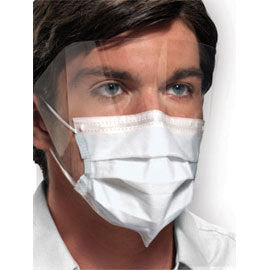 Ultra Sensitive FogFree Earloop w/Shield w/SecureFit Technology Face Mask, Level 3, White, 25/bx