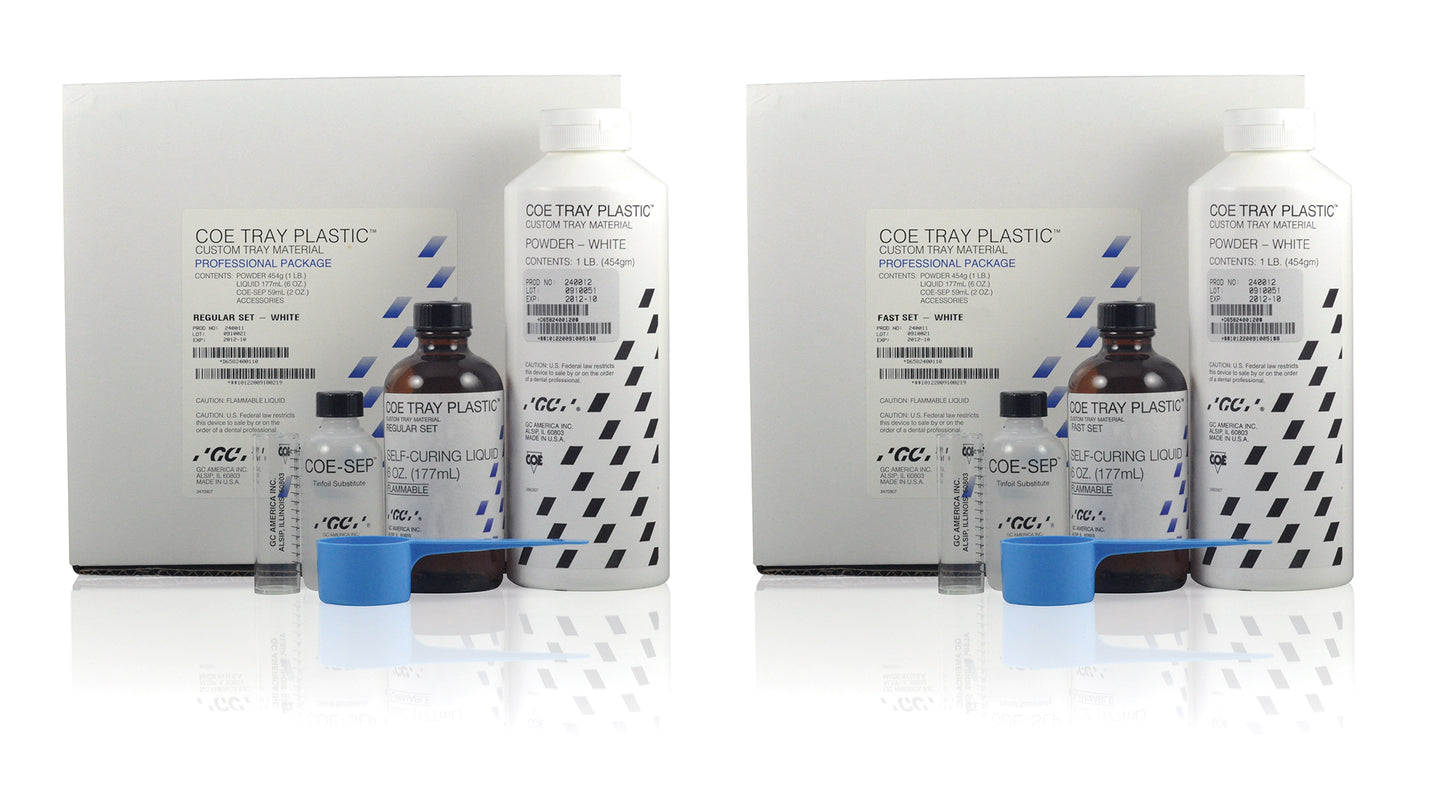 COE Tray Plastic Self-Curing Acrylic Resin