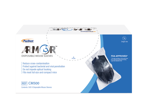 Barrier Sleeves - Optical PC Mouse barriers, 500/box
