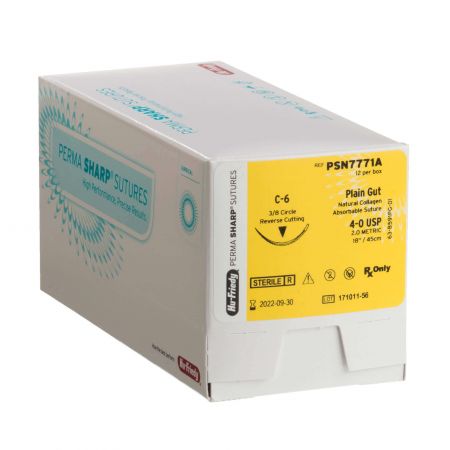 Perma Sharp Sutures, Plain Gut Absorbable, 12/Box
