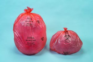 16 Ag Bio Hazard Waste Bag, Red (250Pcs/Box)
