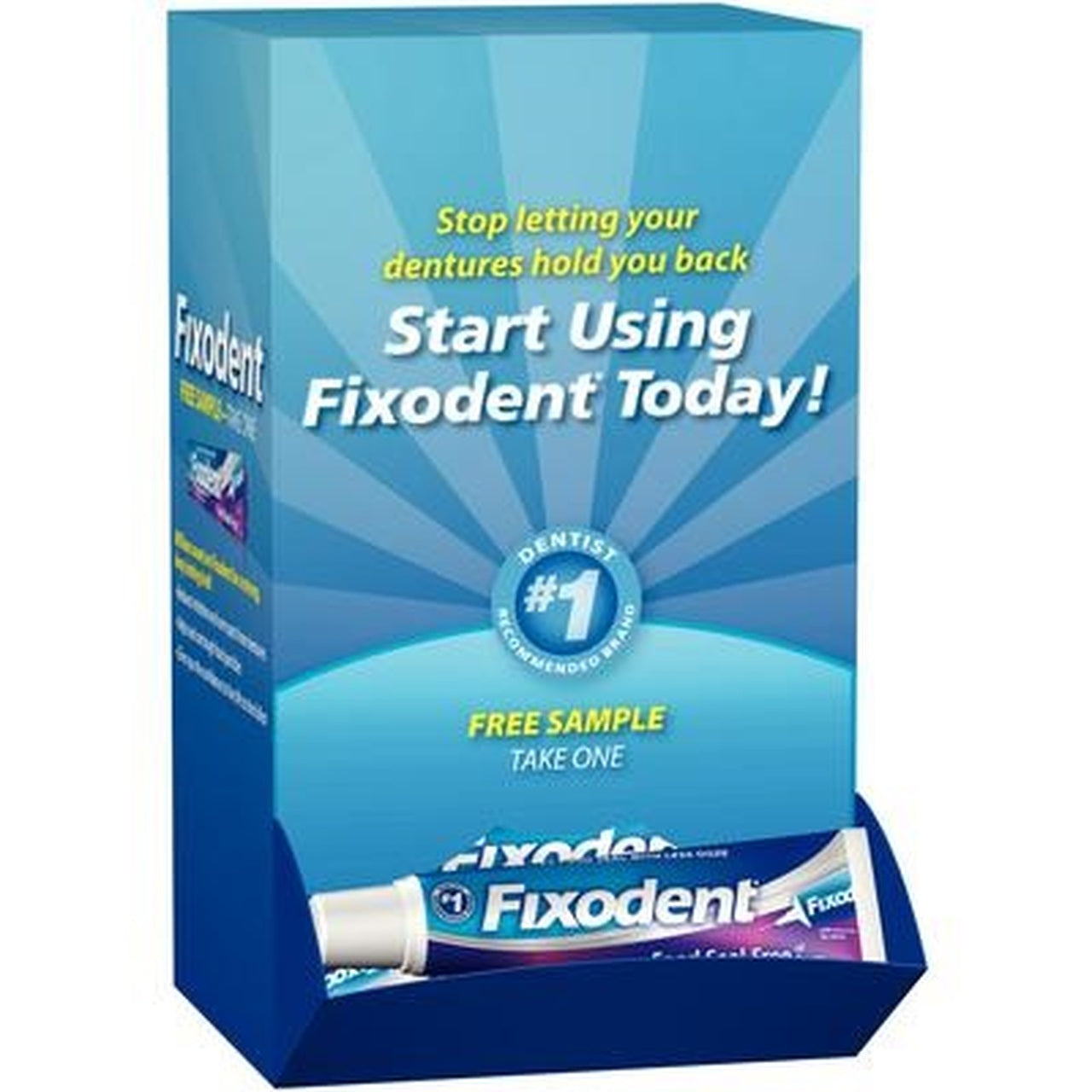 Fixodent Cream Samples, 0.35oz., 50/Box