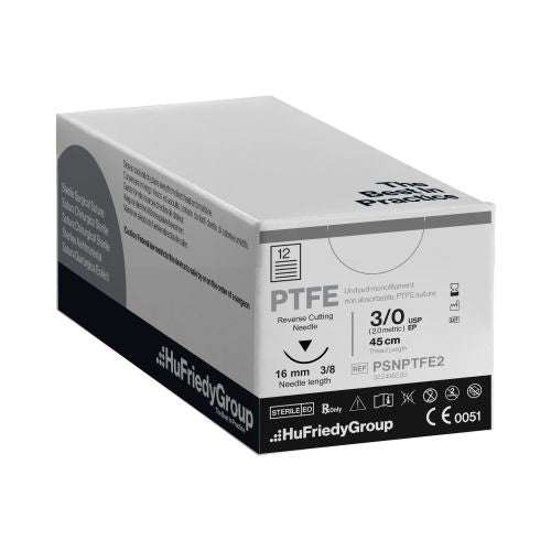 Perma Sharp Sutures, PTFE, 12/Box