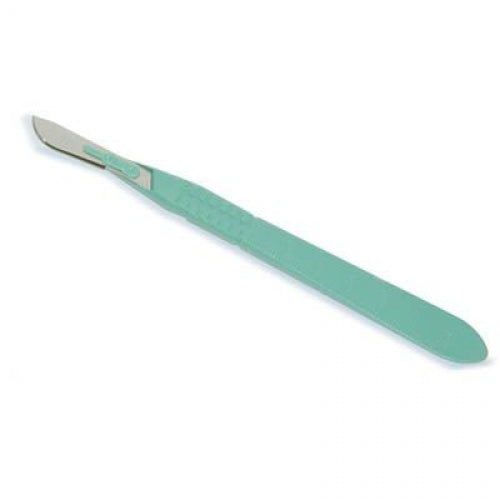 Bard Parker #21 Surgical Scalpel Blade, Stainless Steel, Sterile, 10/Pkg
