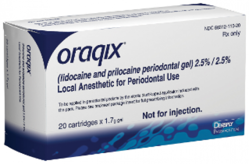 Oraqix 20 pack; Dentsply, MFG# 6631211020