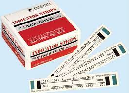 Indicator Strips, 1 3/16 X 2 _, Steam Sterilization, (600Pcs/Box)