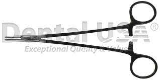 Needle Holder Halsey Straight 13Cm Premium Black Edition , Dental USA, #5512B