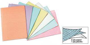 Paitent Bibs, 2-Ply + Poly Back 13" X 18" (500Pcs/Box), Pink