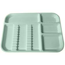 Divided Tray, Size B (Ritter) , Green, Each