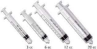 3Cc Luer Lock Syringes, Plastic, (100Pcs/Box)