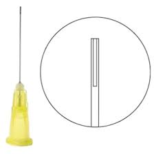Monoject Endo Irrigation Needles w/ Notched Tip, 27 Ga Yellow, 25/Box #8881471273
