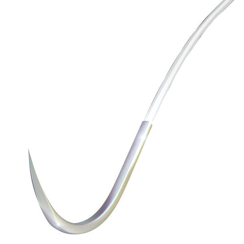 Surgical Sutures 2/0 PTFE Suture, White, 18", C-6, 19mm 3/8 Circle, Reverse Cutting,