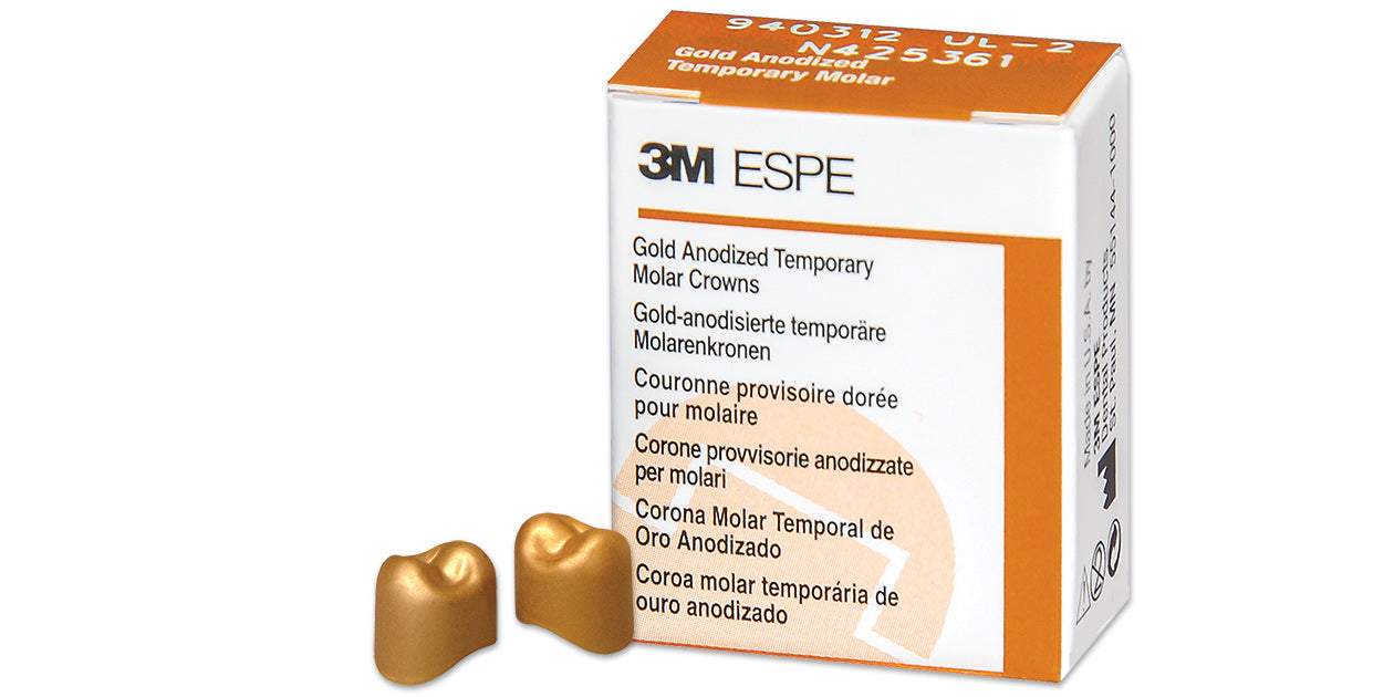 3M Gold Anodized Crowns