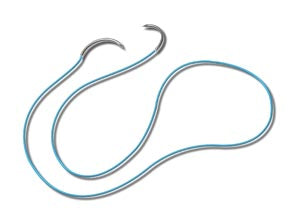 Look Silk Sutures 2/0, Black Braided, 18"/45cm, C8, 26mm 3/8 Circle, 12/bx