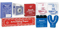 Articulating Paper - Double Check, 50 Microns, Straight, Red & Blue, 144 strips