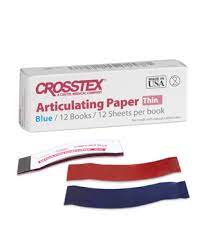 Articulating Film, Thin, Blue (Precisely True) , .0009"/25 microns, 25 shts/bk, 12bk/1bx